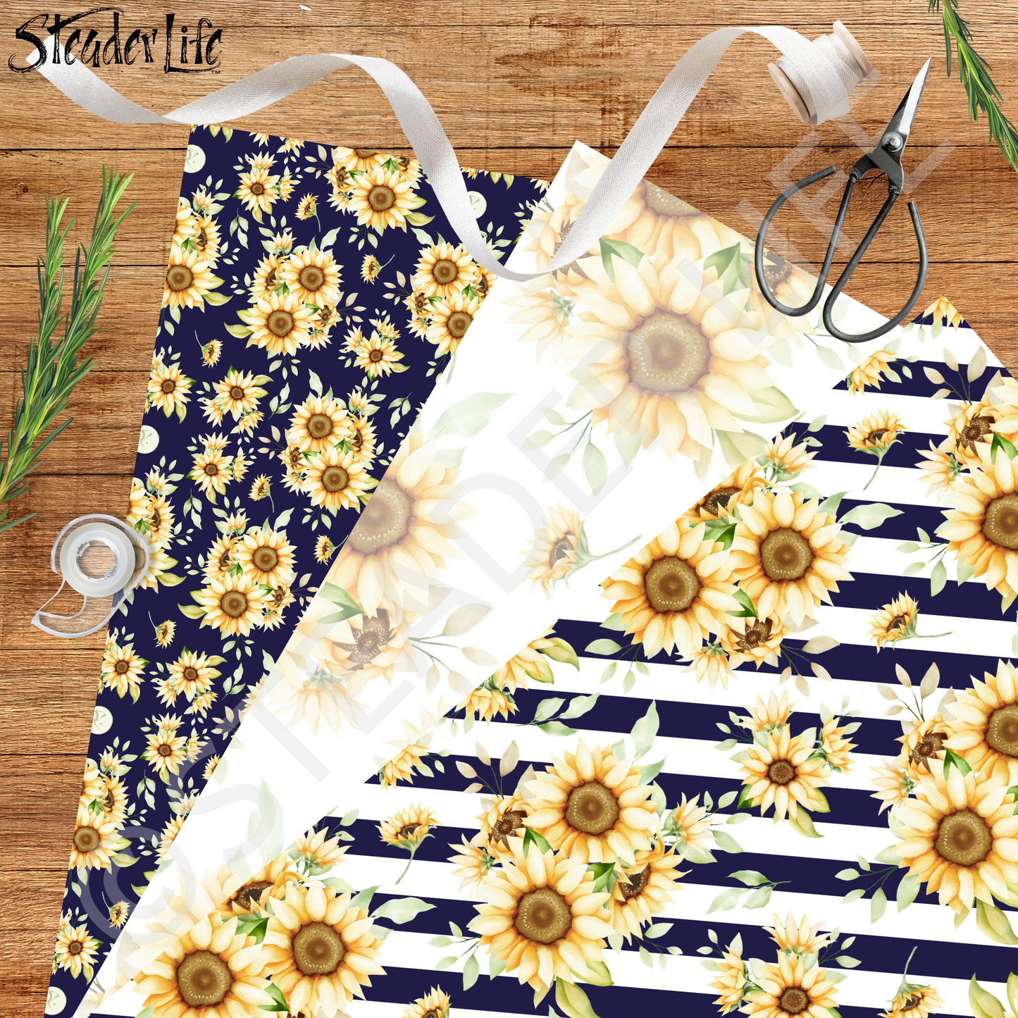 Tiernan's Bold Sunflowers - Matching Gift Wrap Set