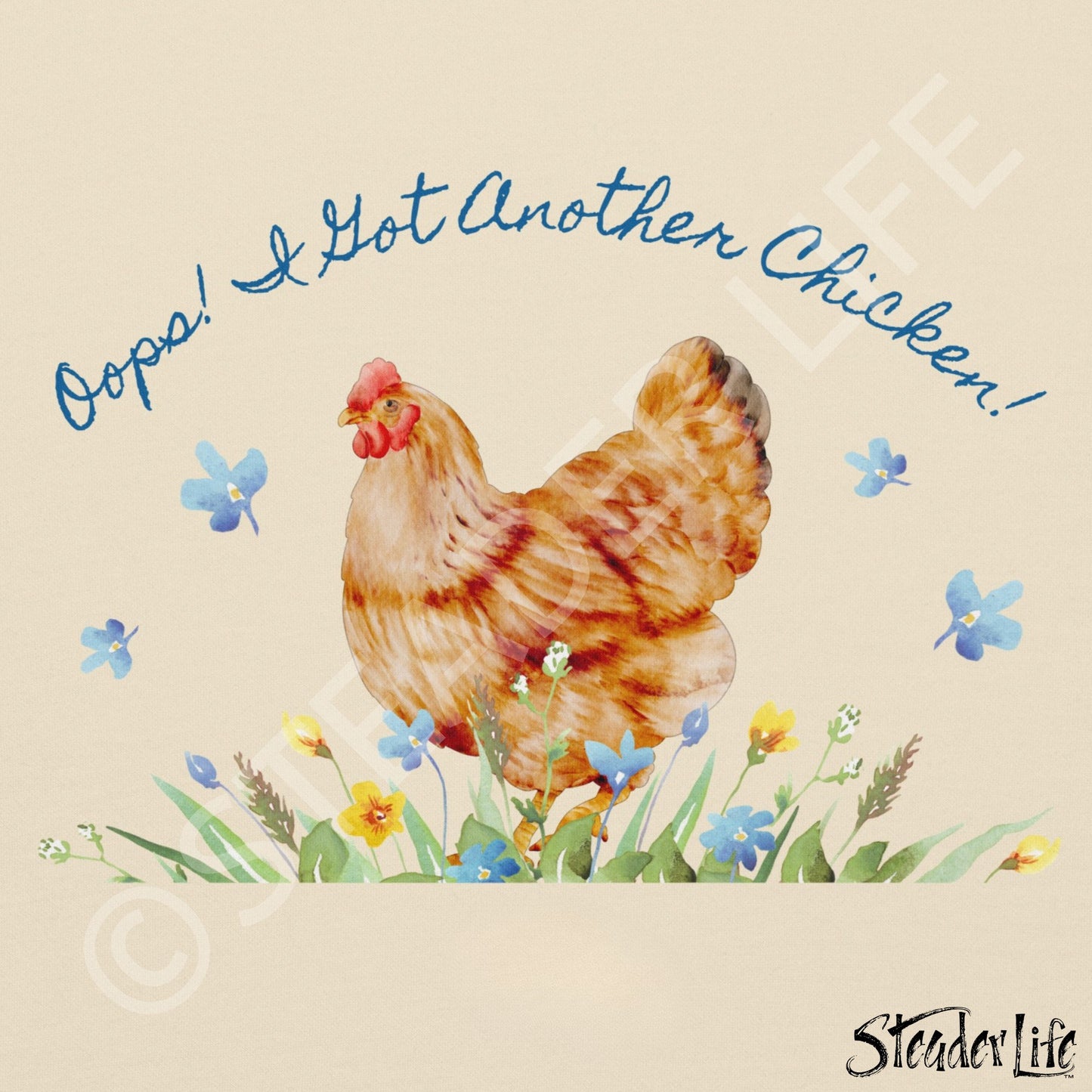 Oops Another Chicken - Unisex Cotton Hoodie M2580