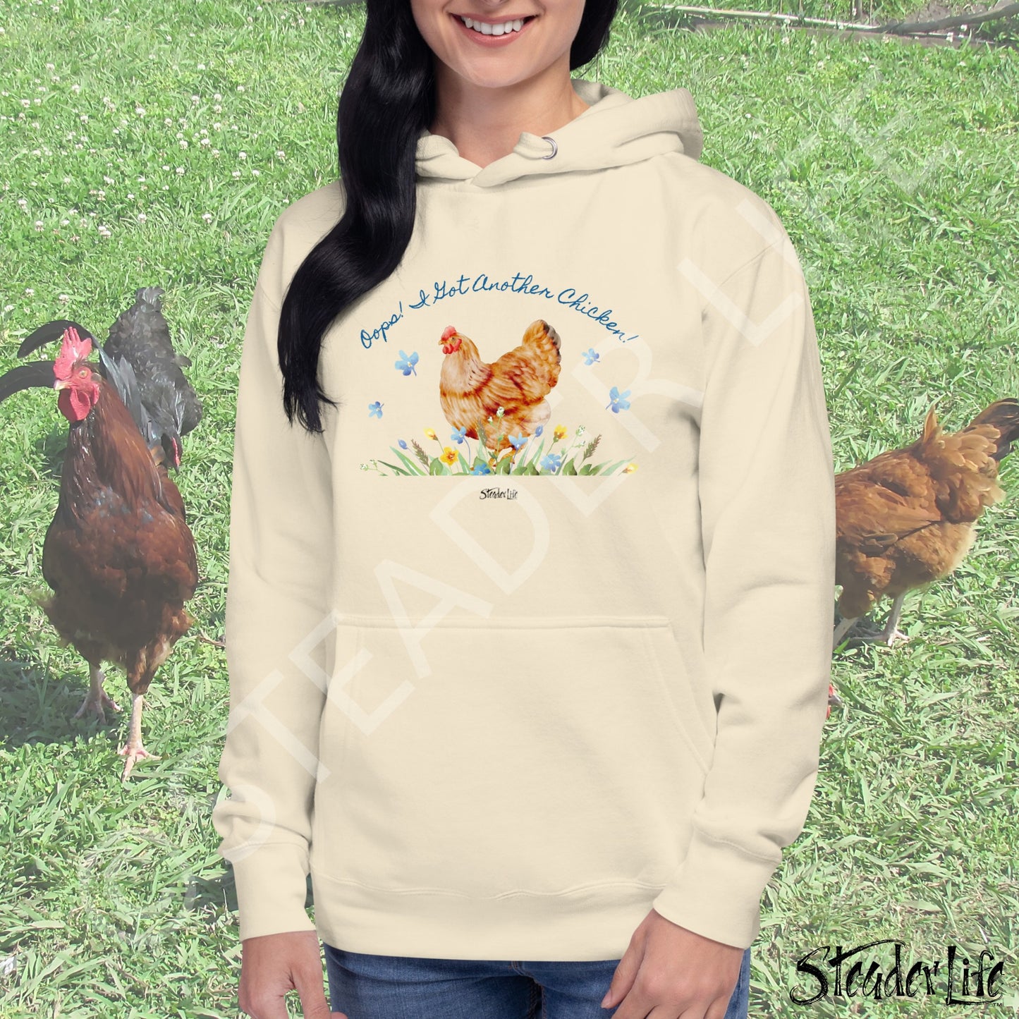 Oops Another Chicken - Unisex Cotton Hoodie M2580