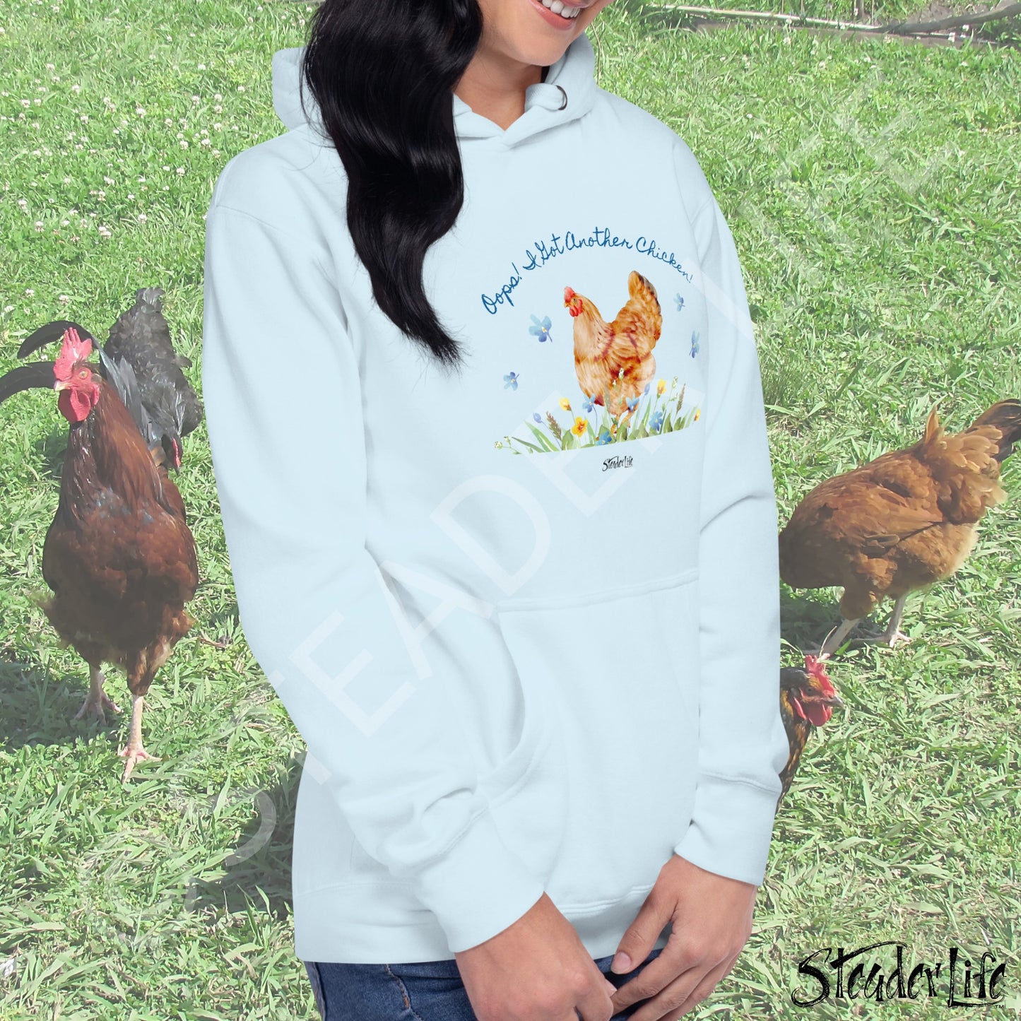Oops Another Chicken - Unisex Cotton Hoodie M2580