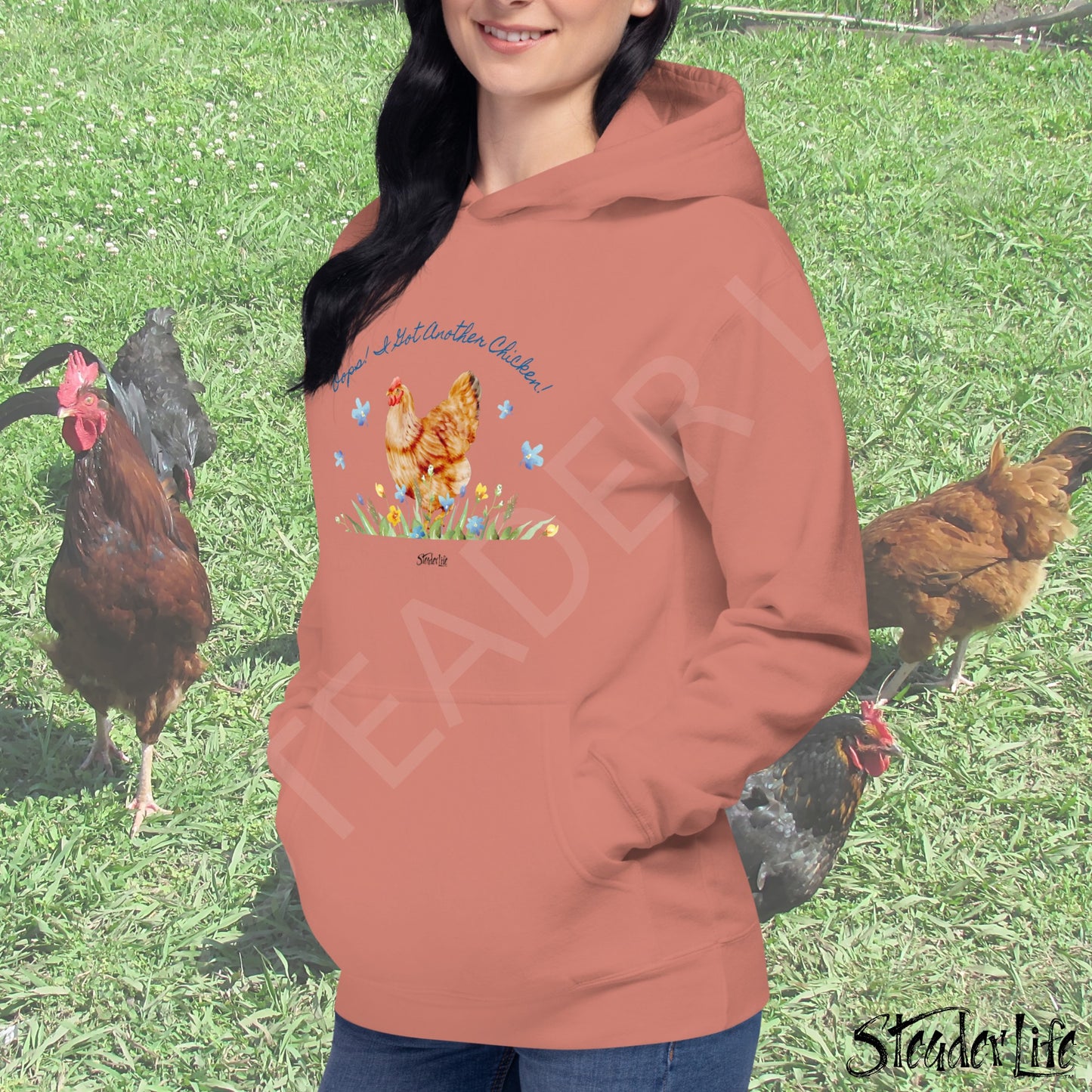 Oops Another Chicken - Unisex Cotton Hoodie M2580