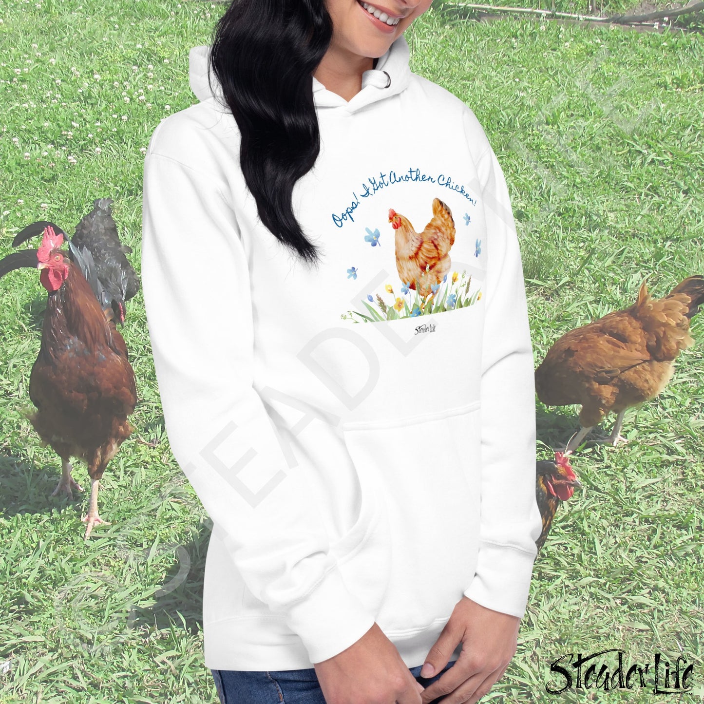 Oops Another Chicken - Unisex Cotton Hoodie M2580