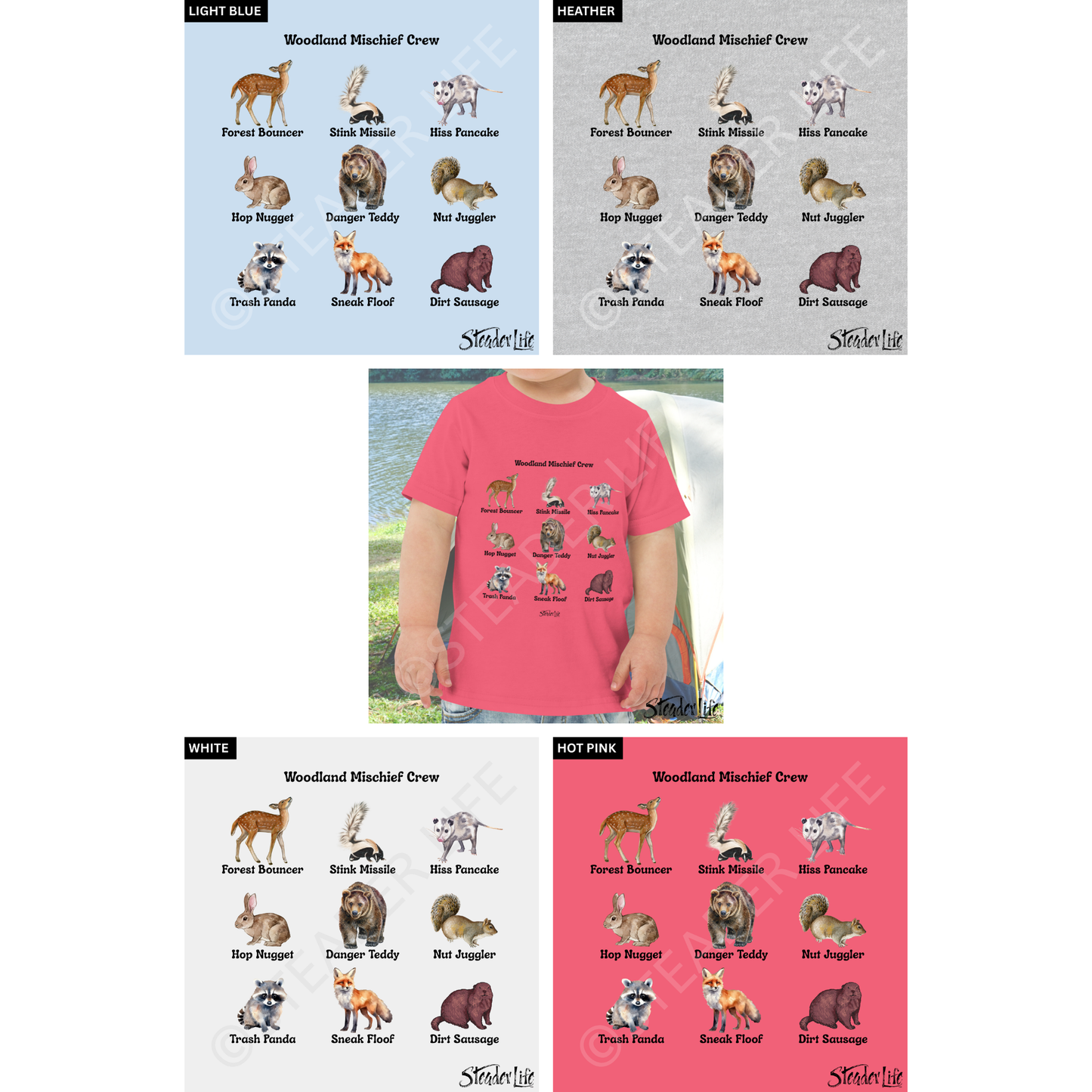 Woodland Mischief Crew - Toddler Jersey Tee 3321