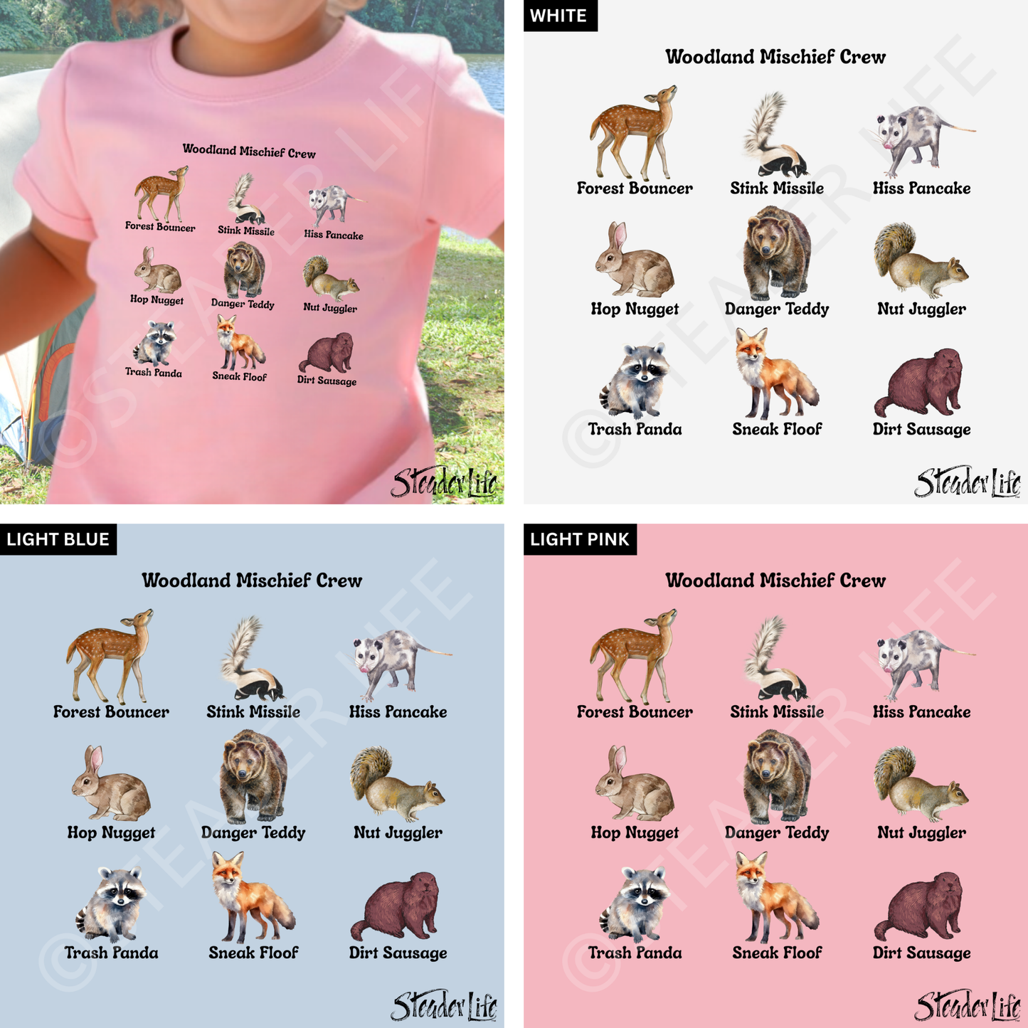 Woodland Mischief Crew - Baby Jersey Tee 3322