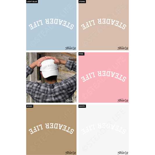 Steader Life™ Flip Out White Puff - Embroidered Classic Ball Cap