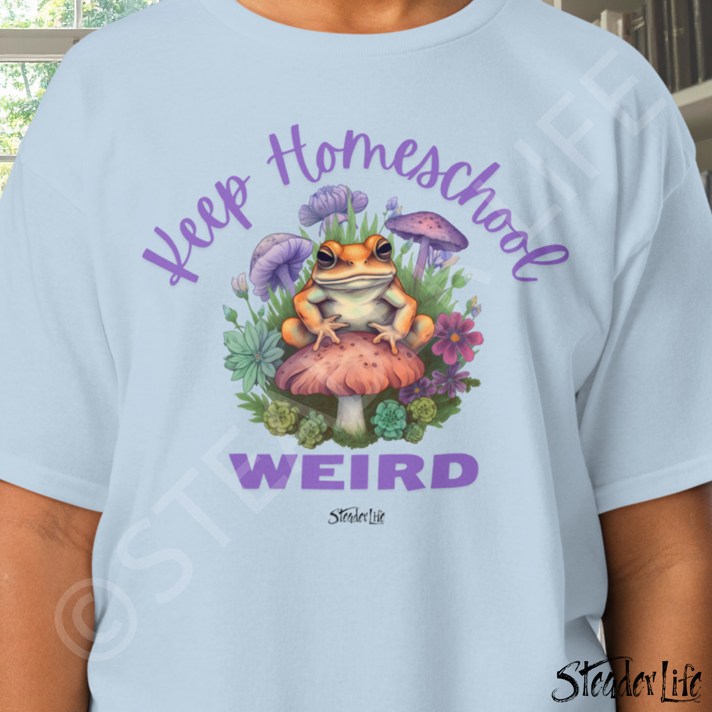 Keep Homeschool Weird Toad - Kids Tee