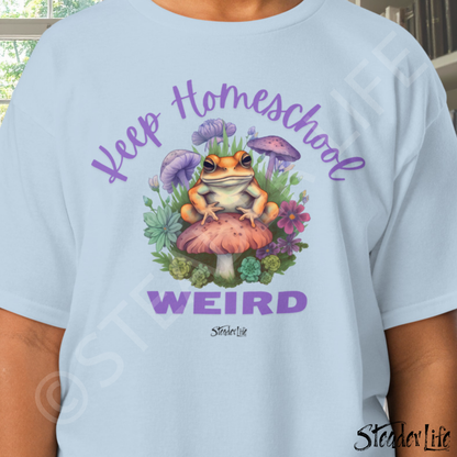 Keep Homeschool Weird Toad - Kids Tee