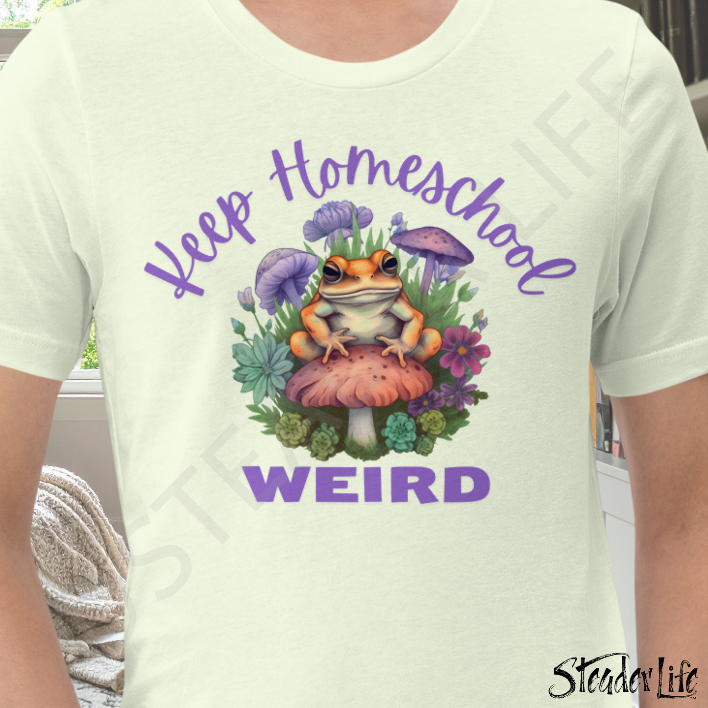 Keep Homeschool Weird Toad - Adult Tee