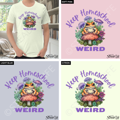 Keep Homeschool Weird Toad - Adult Tee