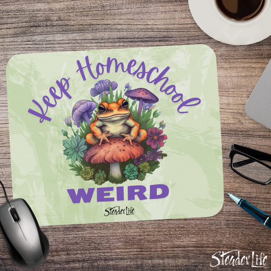 Keep Homeschool Weird Toad - Basic Mouse Pad