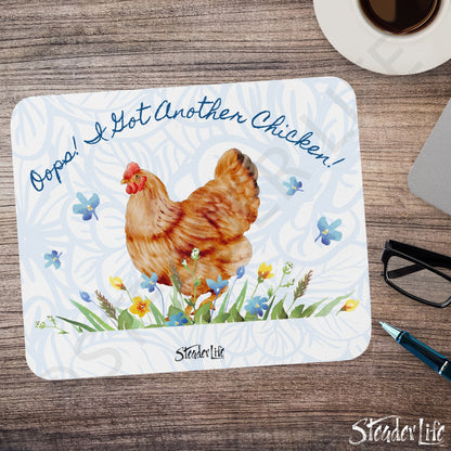 Oops Another Chicken - Basic Mouse Pad