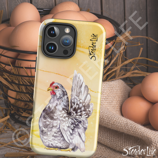 Sittin' Purdy Hen On Yellow - iPhone® Tough Case®