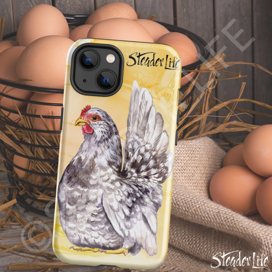 Sittin' Purdy Hen On Yellow - iPhone® Tough Case®