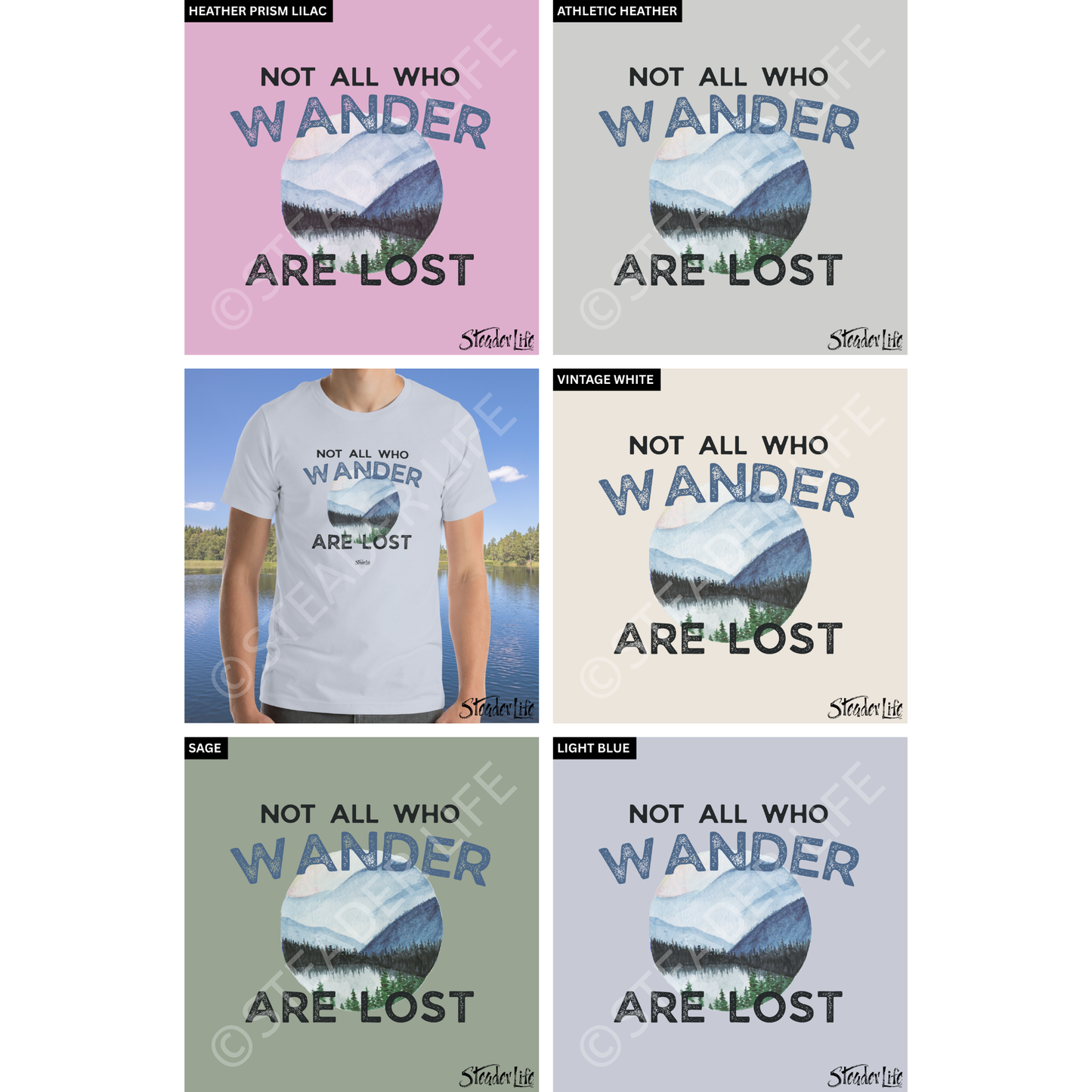 Not All Who Wander Lake - Men's Tee