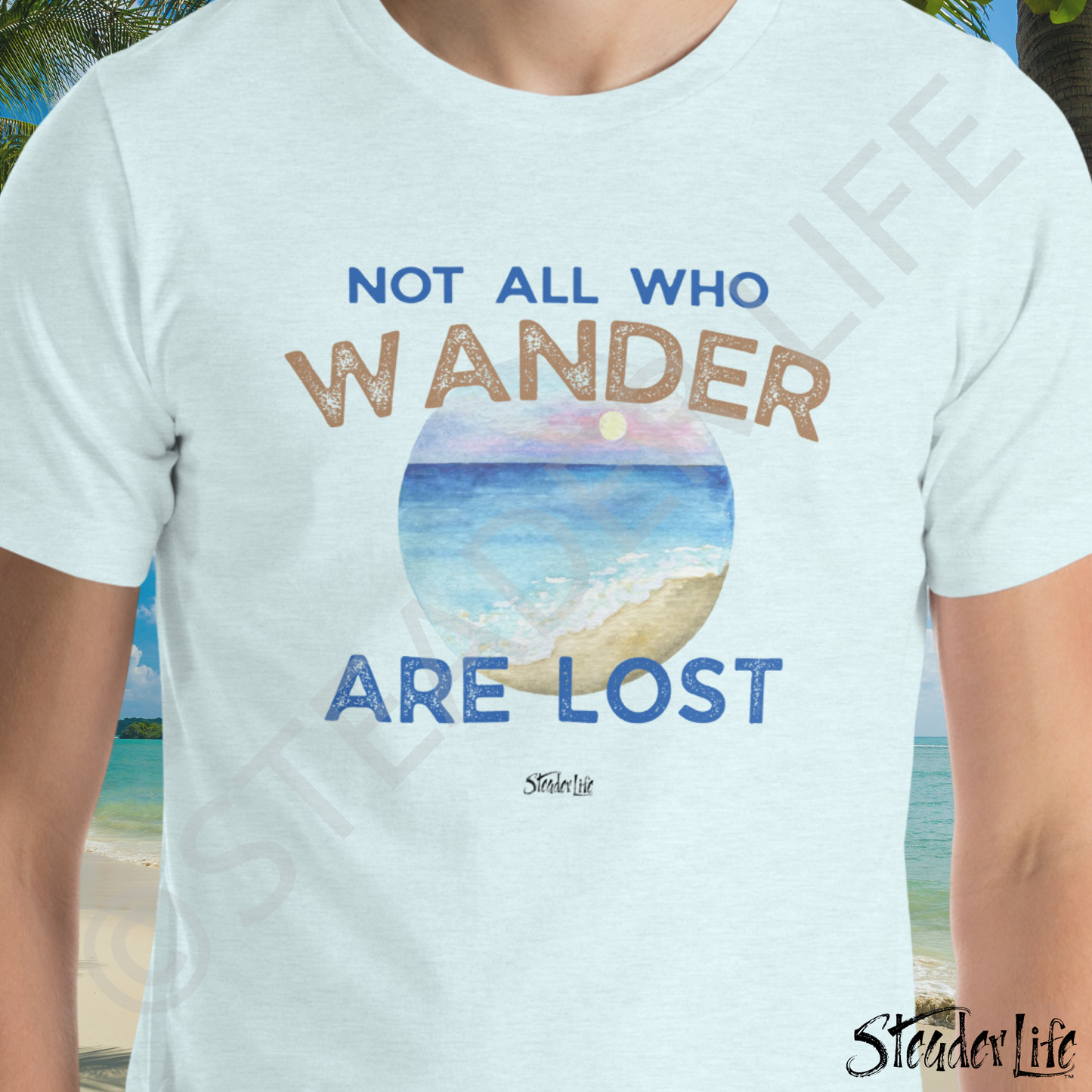 Not All Who Wander Ocean - Men's Tee