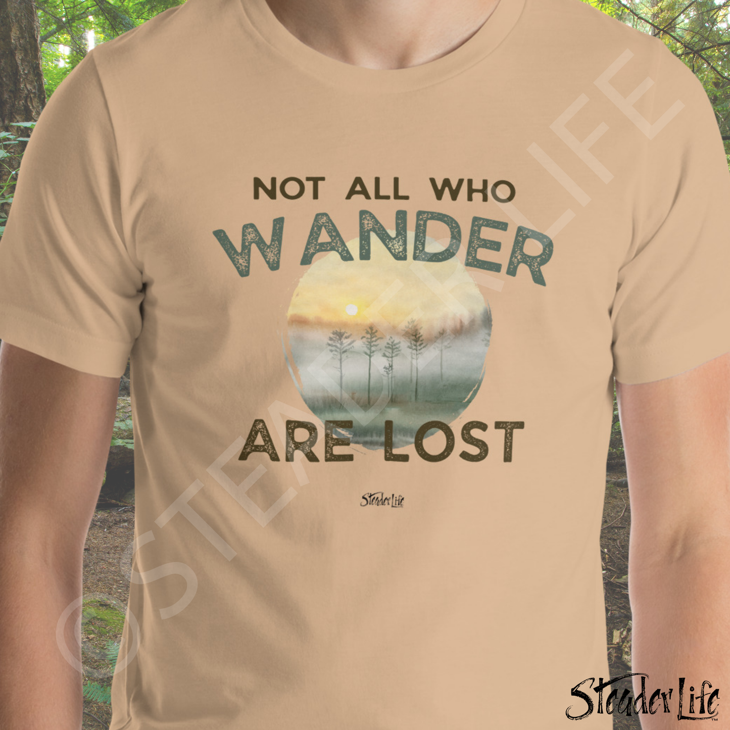 Not All Who Wander Forest - Men's Tee