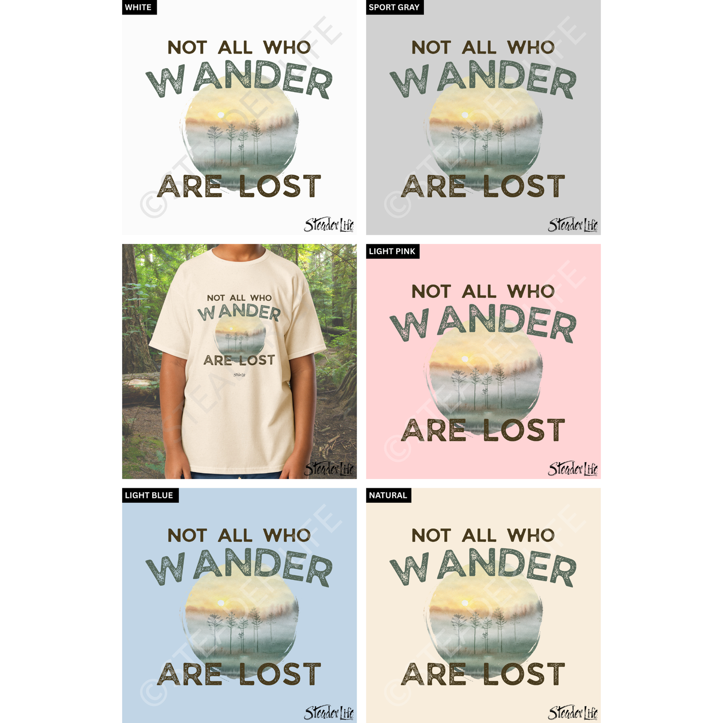 Not All Who Wander Forest - Kids Tee