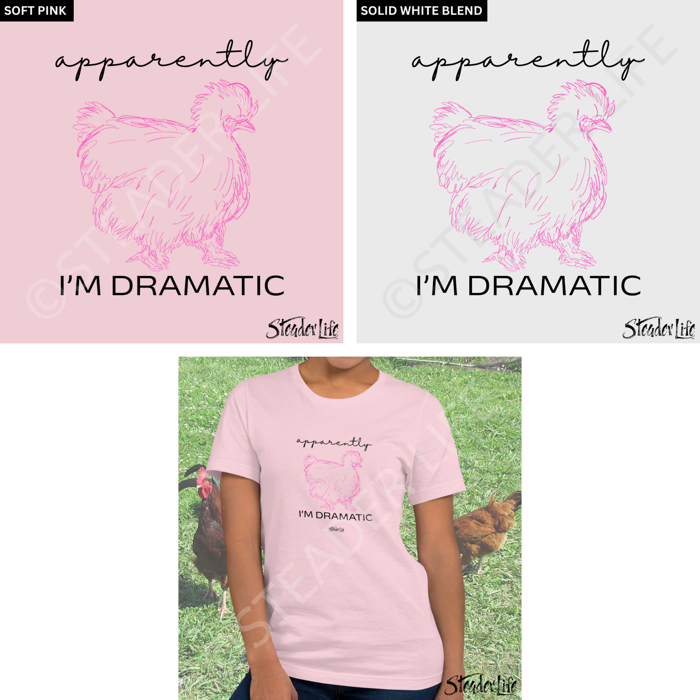 Apparently I'm Dramatic Chicken - Women's Tee
