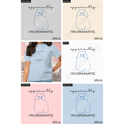 Apparently I'm Dramatic Cat - Kids Tee
