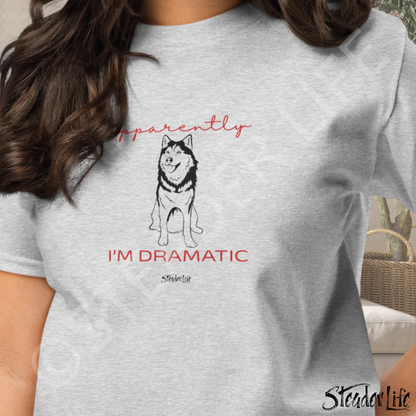 Apparently I'm Dramatic Husky Dog - Kids Tee
