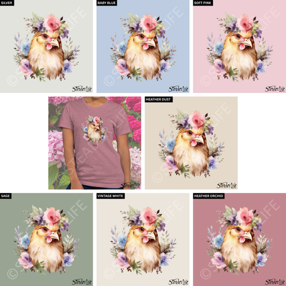 Beflowered Hen - Women's Tee