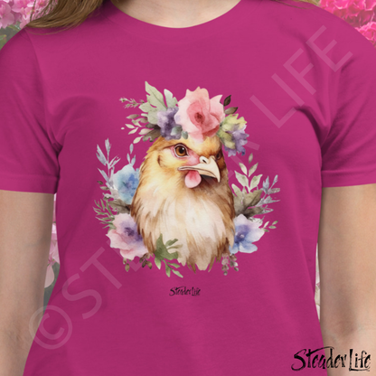 Beflowered Hen - Kids Tee