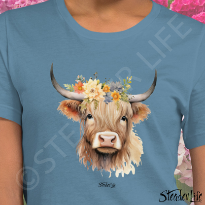 Beflowered Cow - Women's Tee