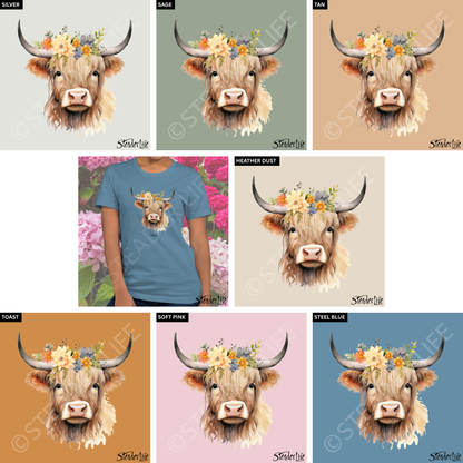 Beflowered Cow - Women's Tee