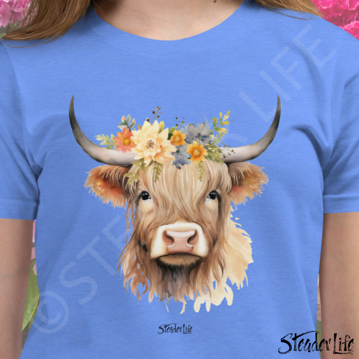 Beflowered Cow - Kids Tee