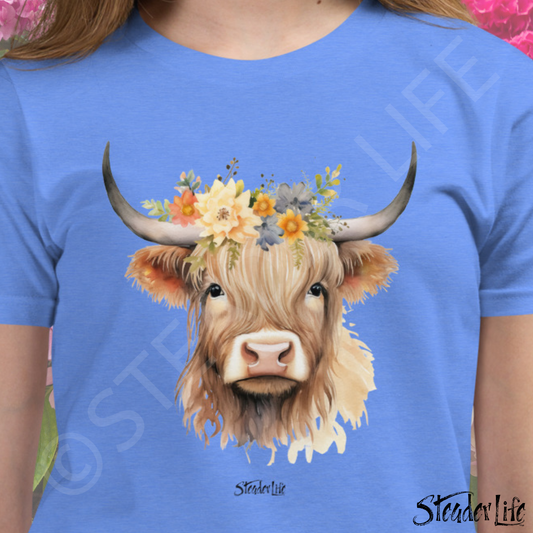 Beflowered Cow - Kids Tee
