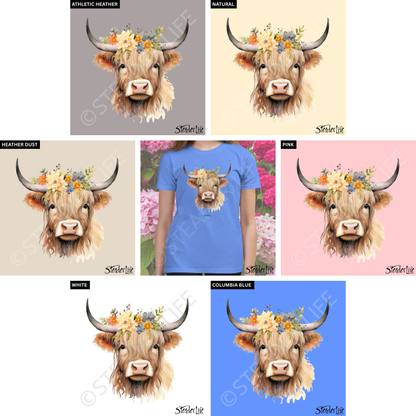 Beflowered Cow - Kids Tee