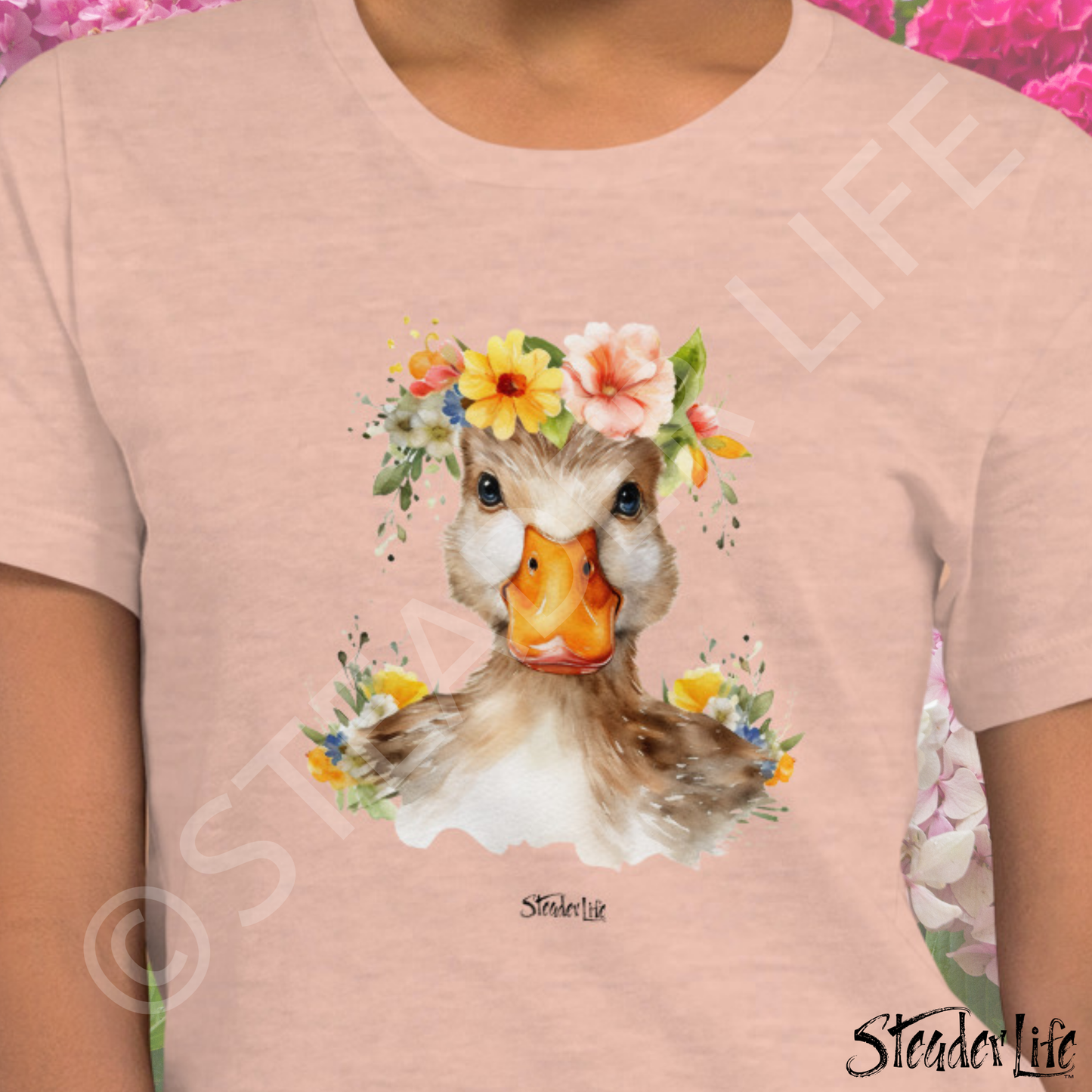 Beflowered Duck - Women's Tee