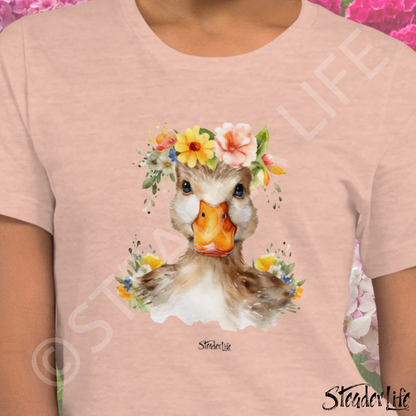 Beflowered Duck - Women's Tee