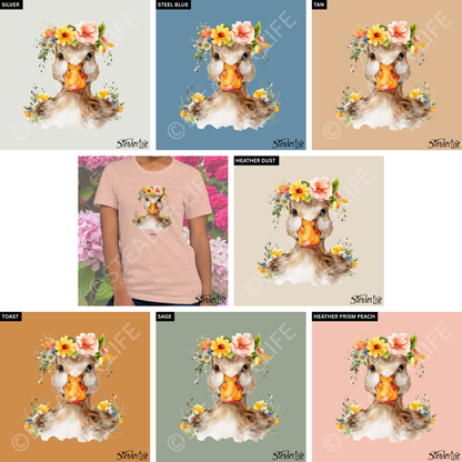 Beflowered Duck - Women's Tee