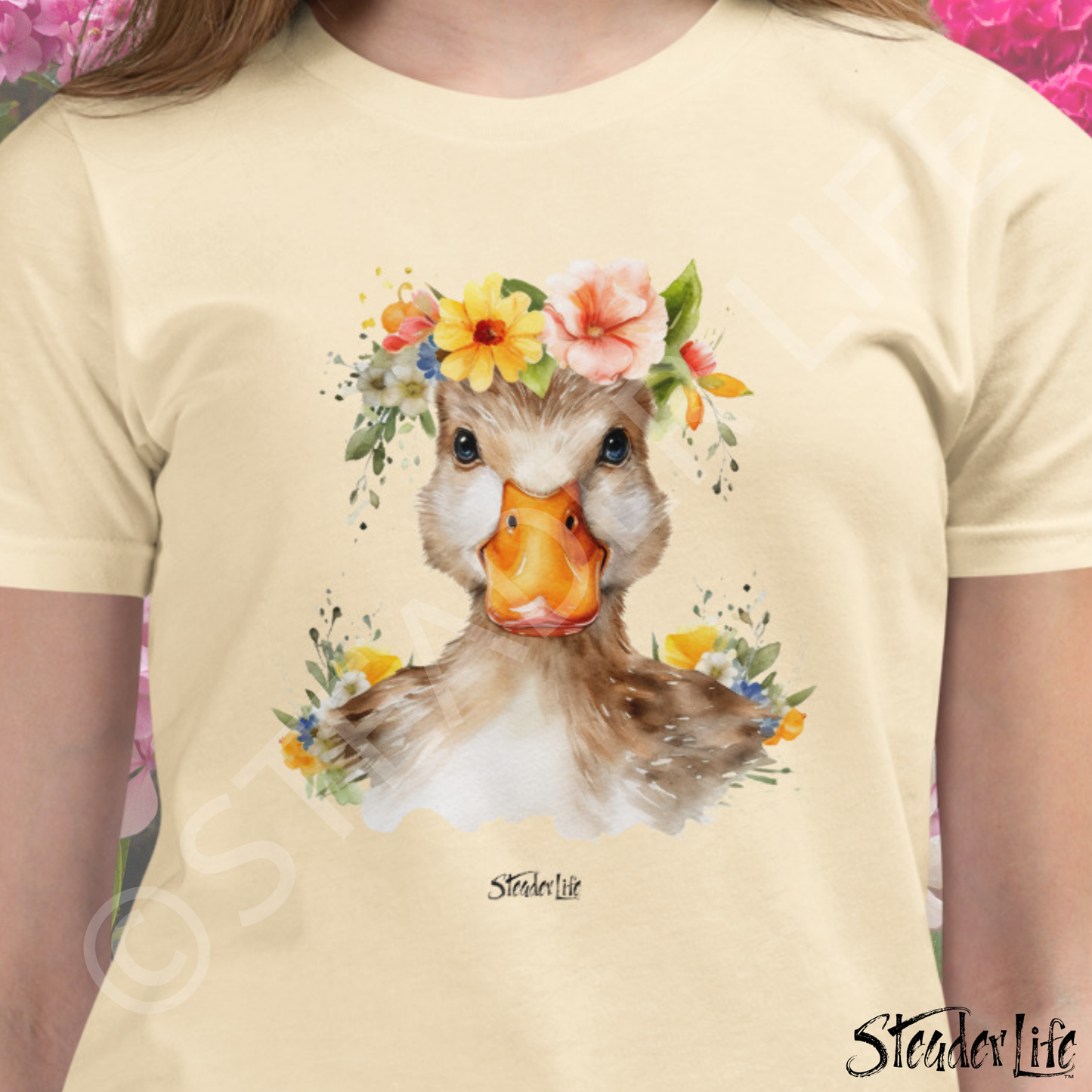 Beflowered Duck - Kids Tee
