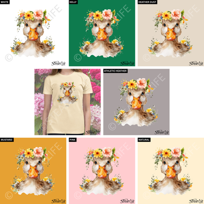 Beflowered Duck - Kids Tee