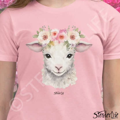 Beflowered Lamb - Kids Tee