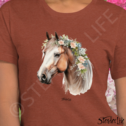 Beflowered Horse - Women's Tee