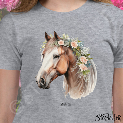 Beflowered Horse - Kids Tee