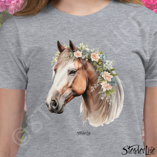 Beflowered Horse - Kids Tee