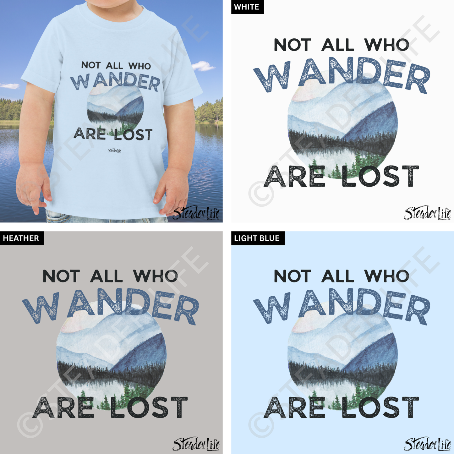 Not All Who Wander Lake - Toddler Tee