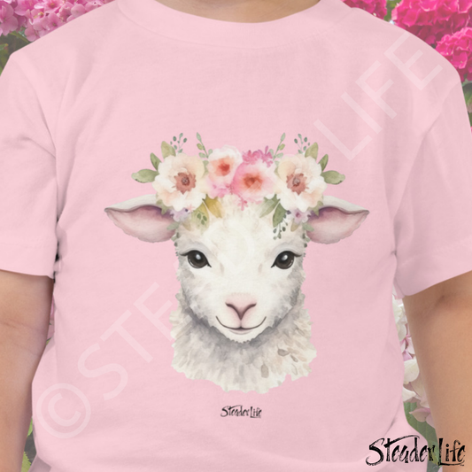 Beflowered Lamb - Toddler Tee