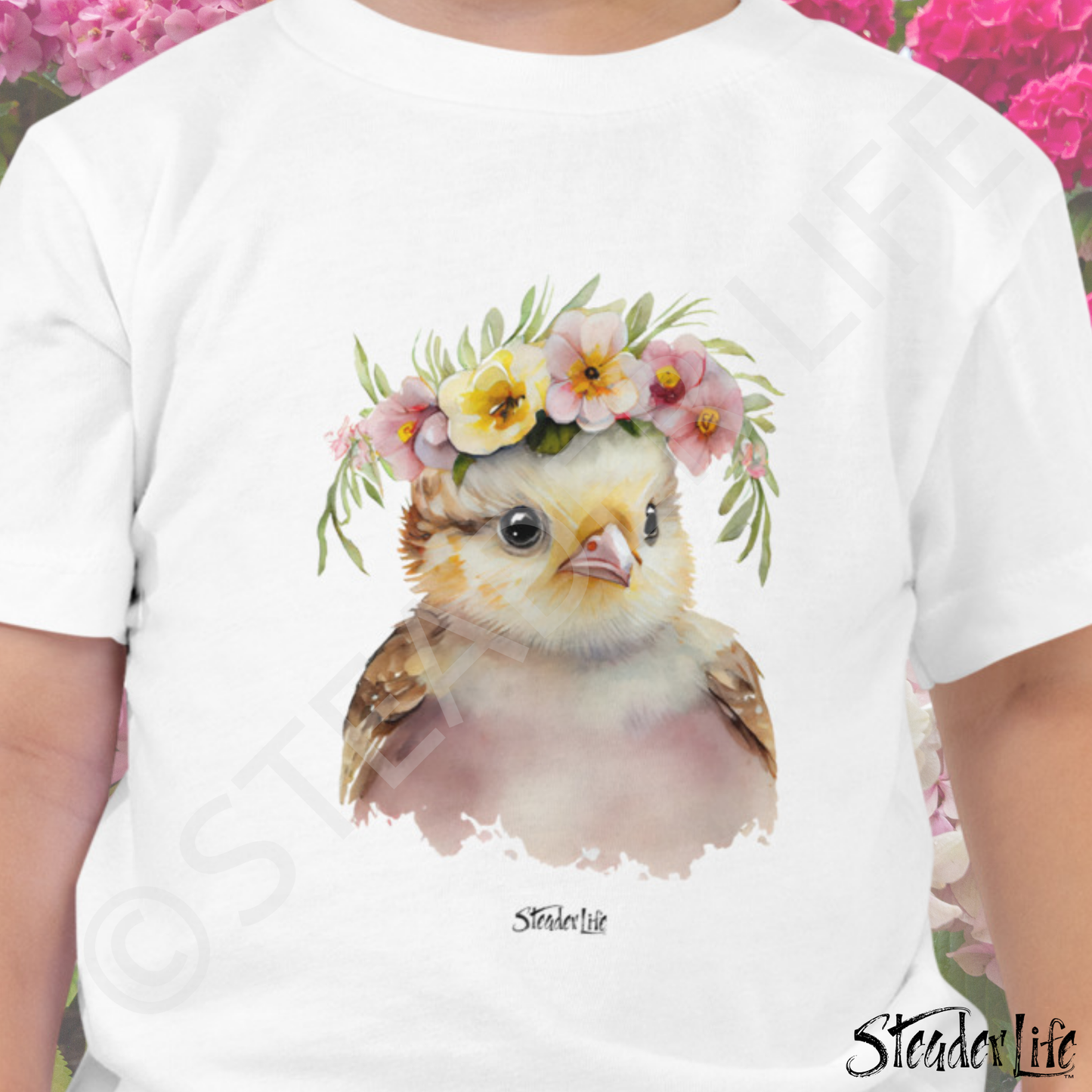 Beflowered Chick - Toddler Tee