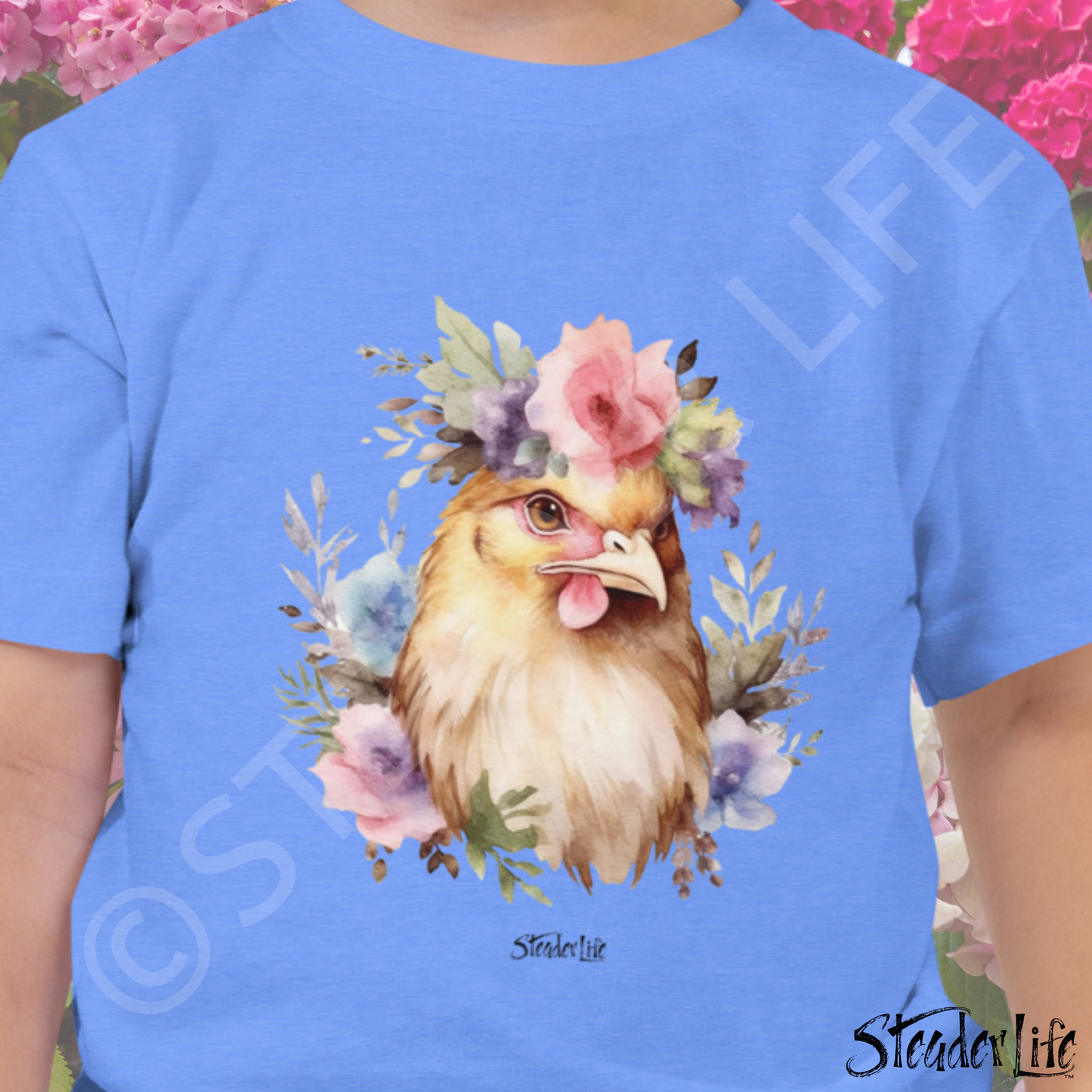 Beflowered Hen - Toddler Tee