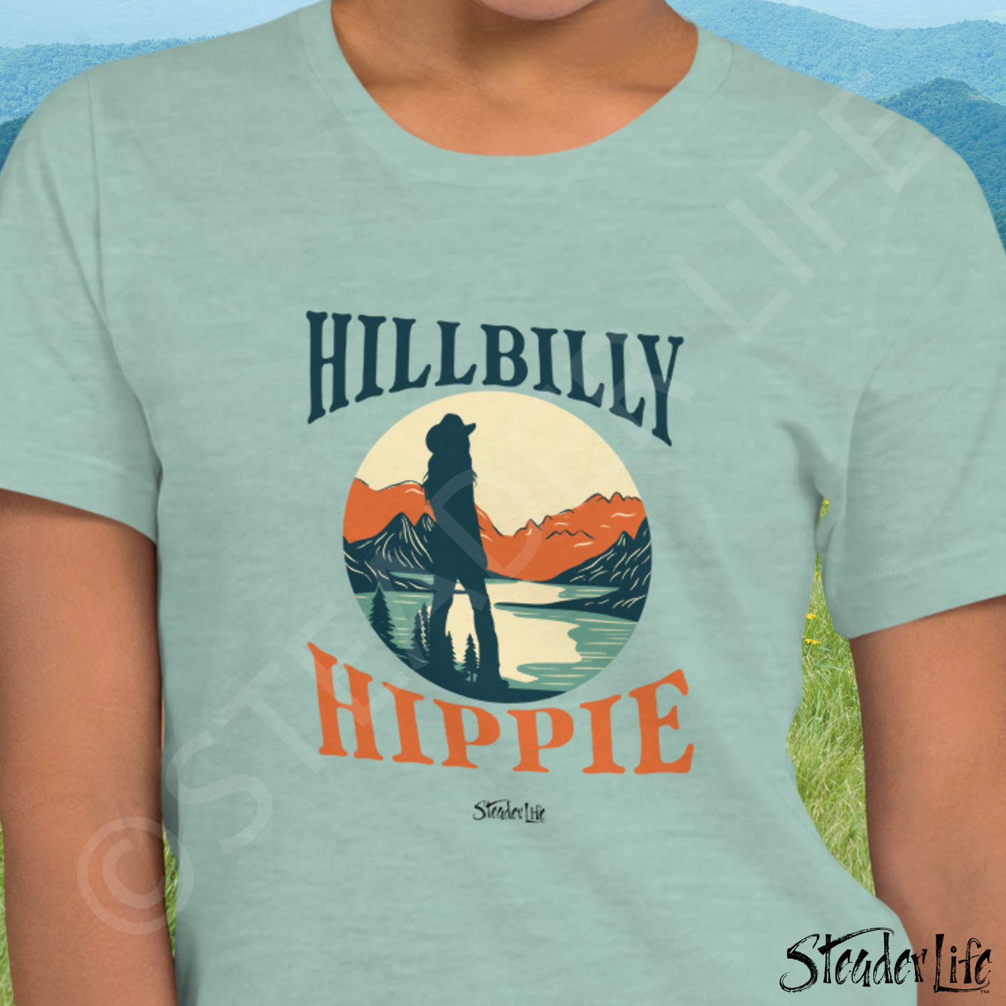 Hillbilly Hippie Mountains - Women's Tee