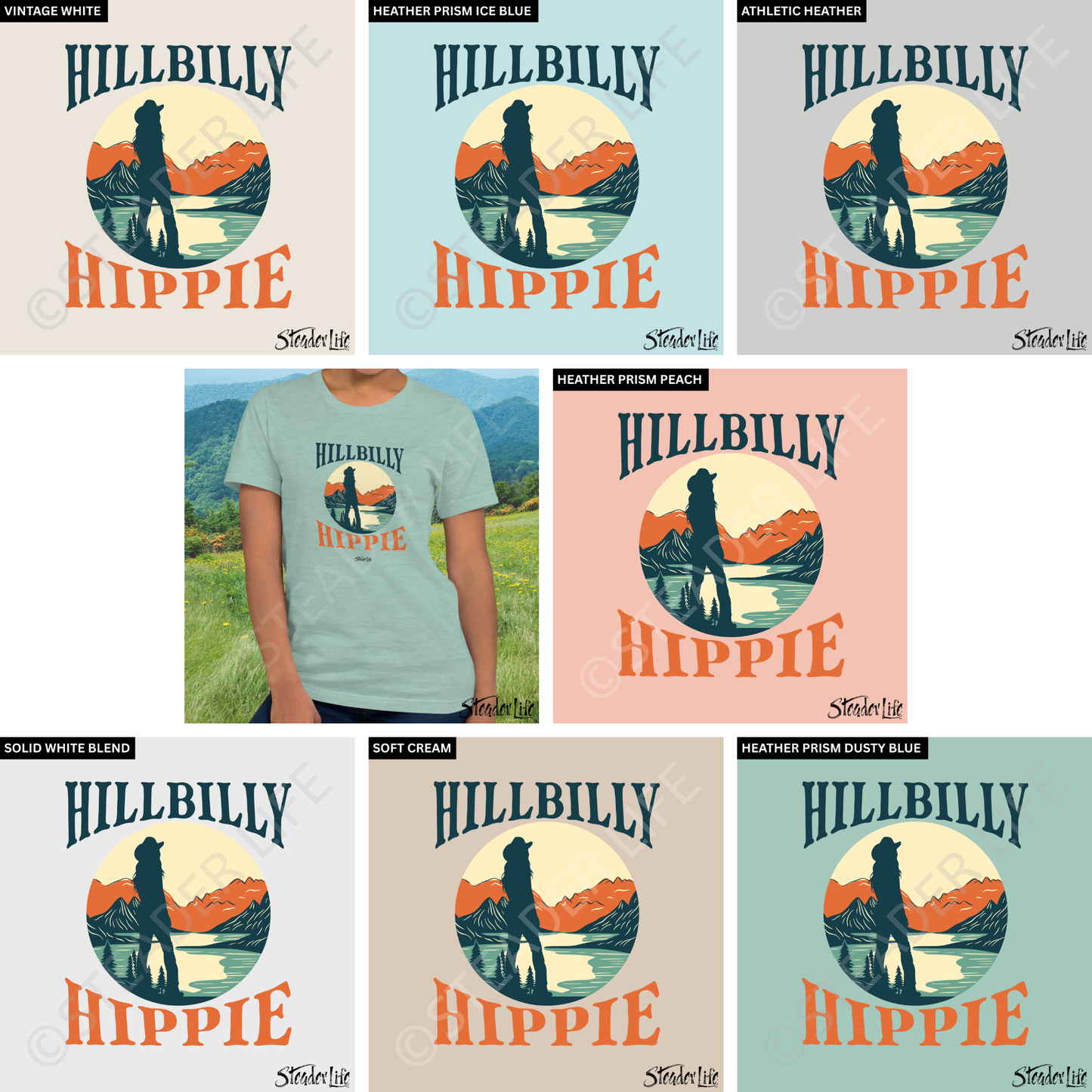 Hillbilly Hippie Mountains - Women's Tee
