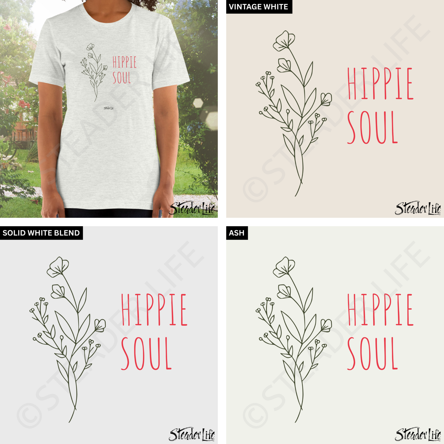Hippie Soul Simple Sprig - Women's Tee