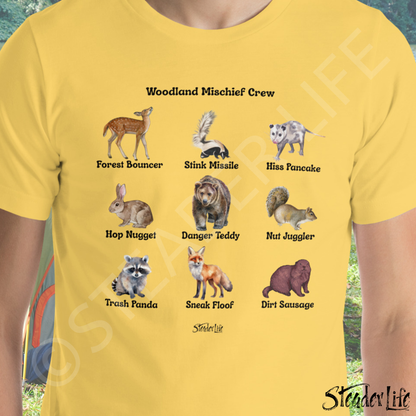 Woodland Mischief Crew - Adult Tee