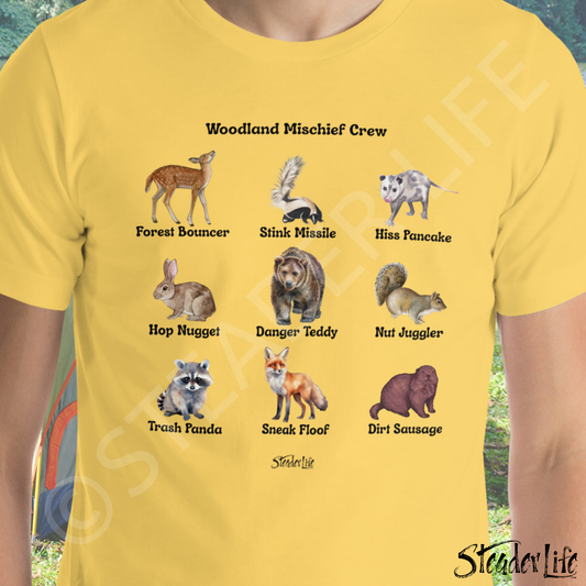 Woodland Mischief Crew - Unisex Staple Tee 3001