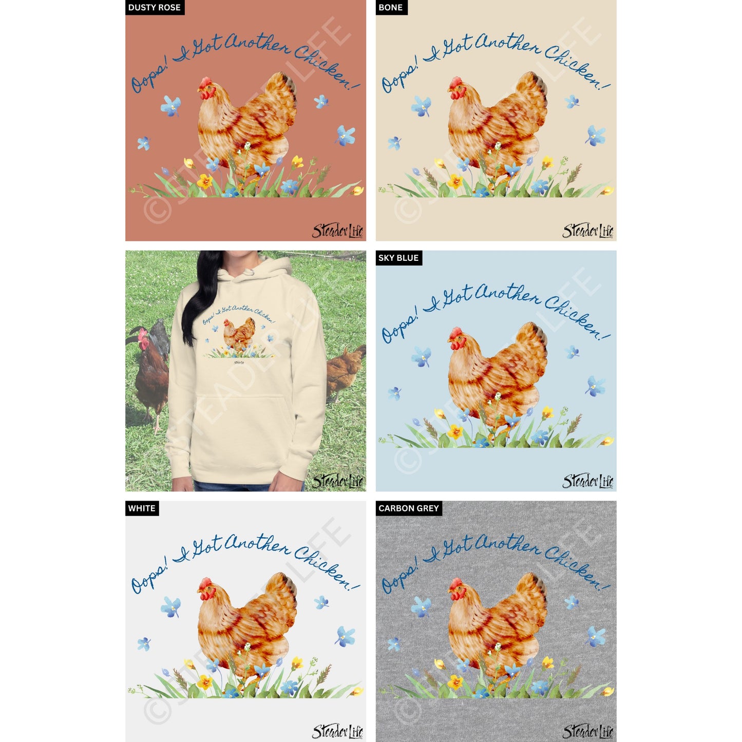 Oops Another Chicken - Women's Hoodie